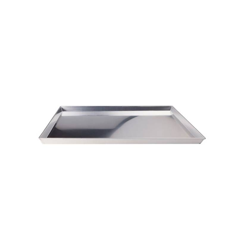 Plateau à pizza rectangulaire en aluminium 55 cm