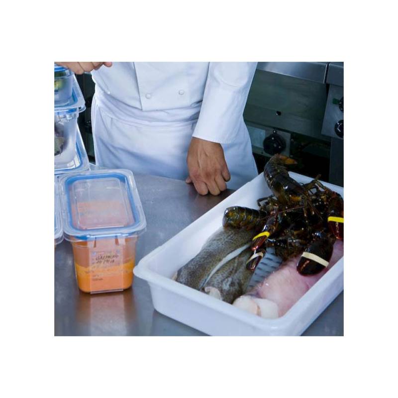 Araven bandeja rectangular policarbonato blanco lt 10