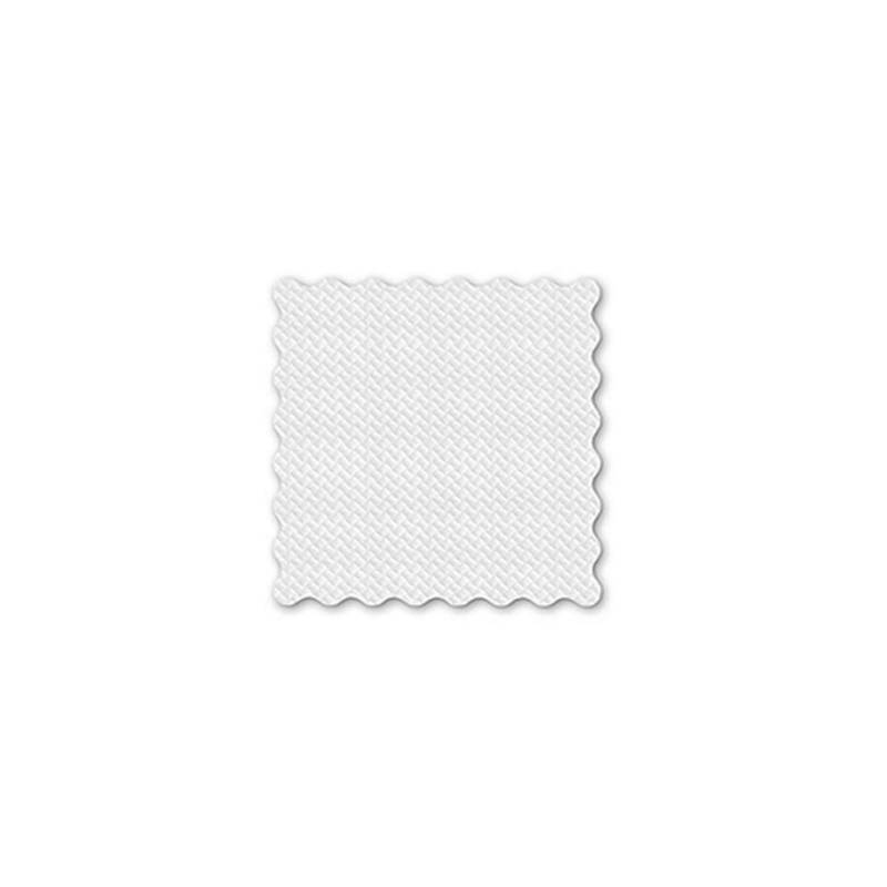 Zellstoffserviette 1lagig cm 16 x 16 mit Wellenschliff weiß