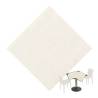 Elegante mantel de papel estucado blanco 100x100 cm
