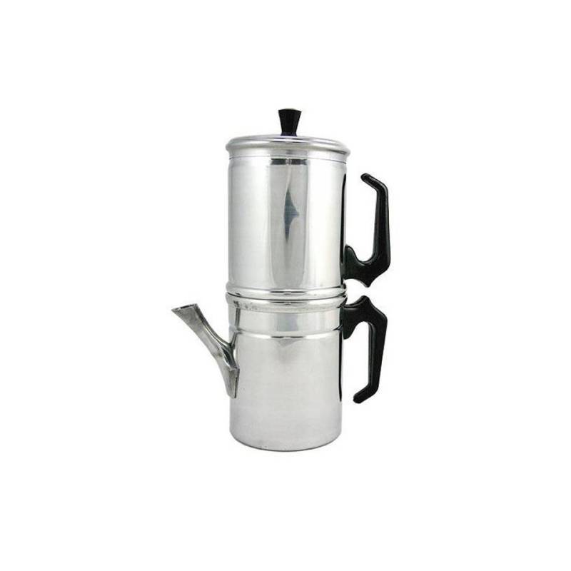 Cafetera napolitana de aluminio para 1-2 tazas