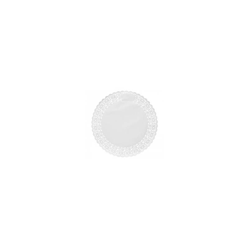 Dentelle ronde en papier blanc cm 10