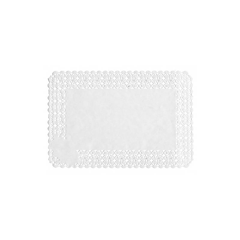 Cordones rectangulares en papel blanco 25x35 cm
