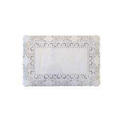 Cordones rectangulares en papel blanco 35x45 cm