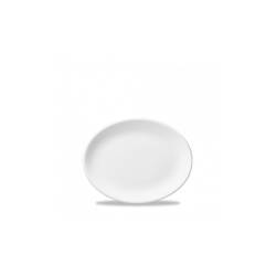 Bandeja ovalada de cerámica vitrificada Nova Churchill blanca 23 cm