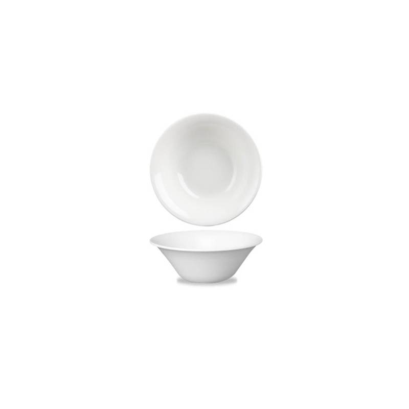 Ensaladera Churchill Mediterranean Line de cerámica vitrificada blanca 21,3 cm