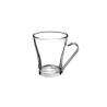 Bormioli Rocco Oslo taza de leche con asa de acero inoxidable en vidrio cl 22