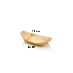 Mini barco de madera de abeto 17x8,5 cm