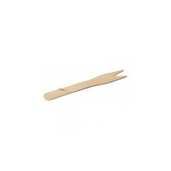 Tenedores de cóctel desechables de madera 8,5 cm