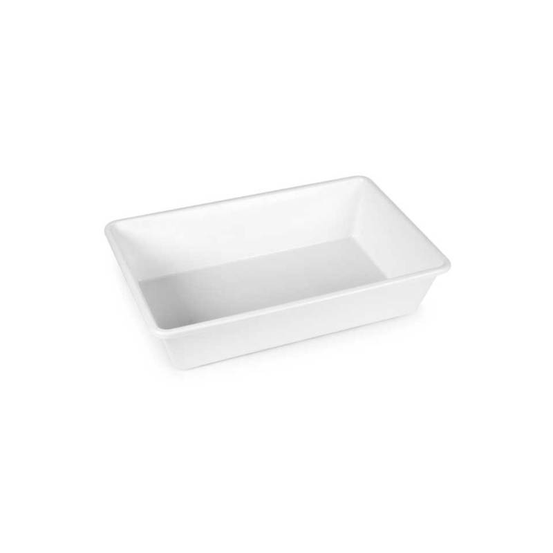 Plateau rectangulaire en polypropylène blanc cm 40x30x10