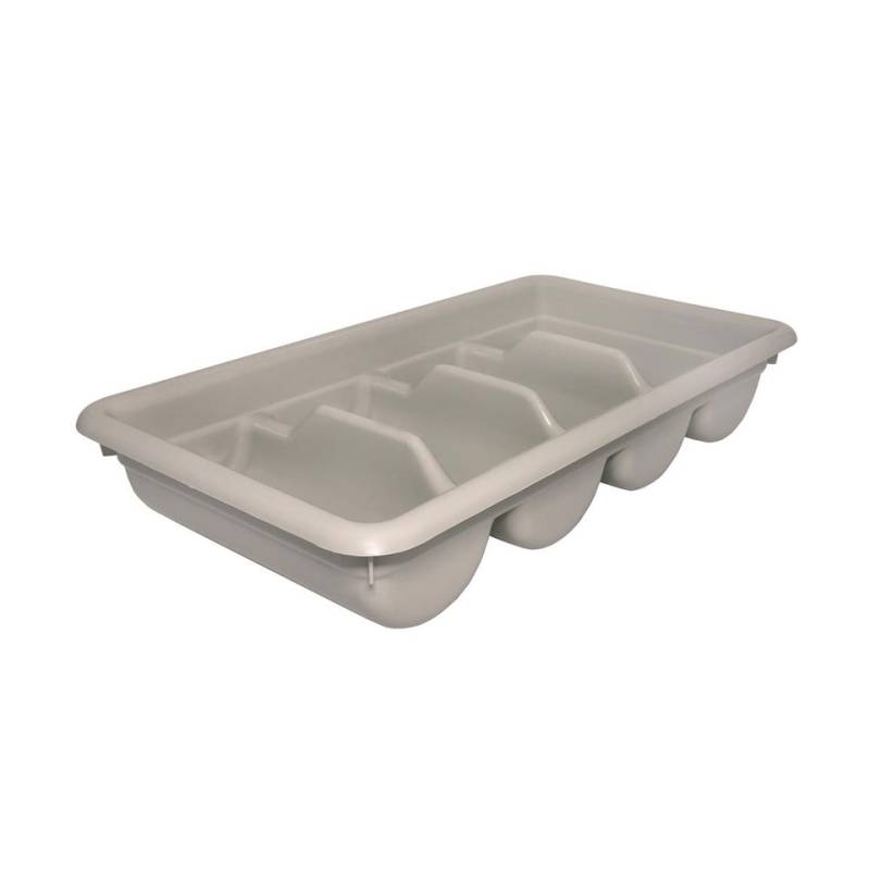 Plateau à couverts libre-service en polypropylène blanc cm 52x28,5x9,5