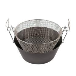 Freidora de hierro con cesta cm 52