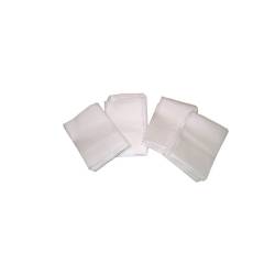 Servilletas de una pieza de papel blanco 17x17 cm