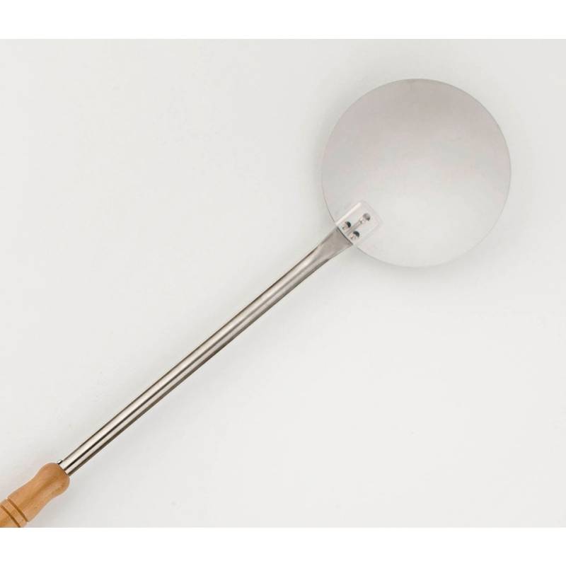 Pelle de cuisine en acier inoxydable avec manche en bois cm 170