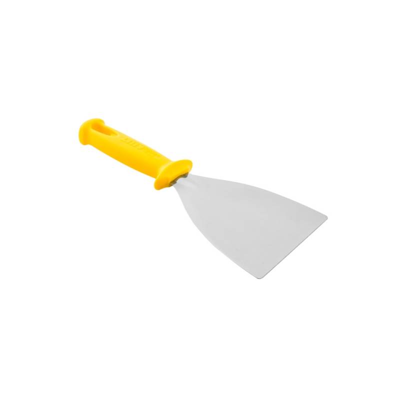 Spatule triangulaire en acier inoxydable et plastique 12 cm