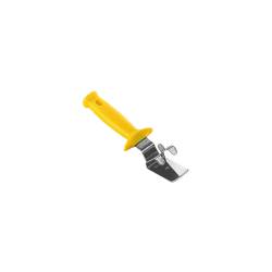 Pince à pizza en acier inoxydable avec manche en polypropylène jaune cm 25