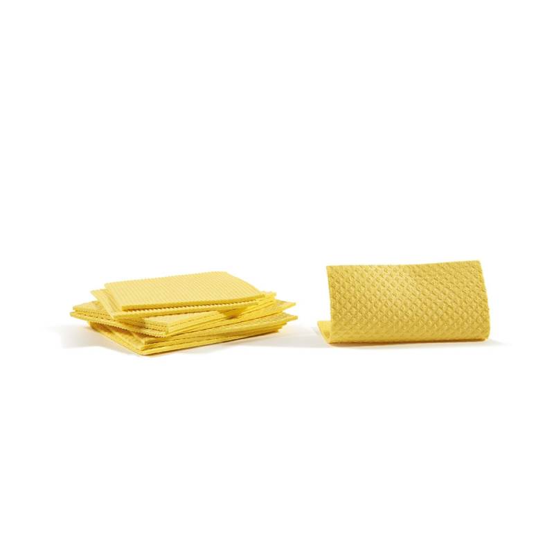 Panneau en éponge de cellulose jaune d'usine 18x20 cm
