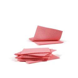 Aquos Factory tissu éponge en cellulose rouge 18x20 cm
