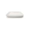 Plato rectangular de porcelana blanca apilable Cordonata 40x26 cm
