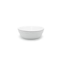 Plat rond empilable Bolo en porcelaine blanche 32x10 cm