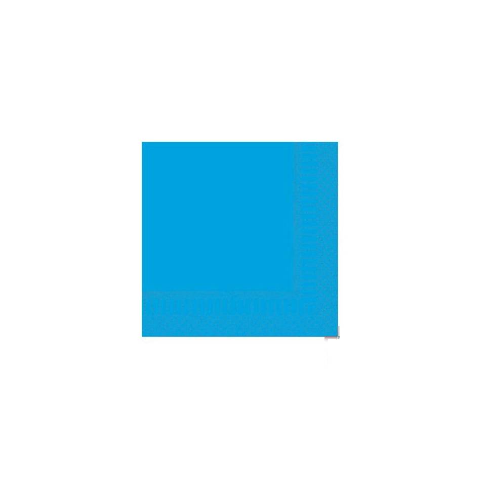 Tovagliolo 2 veli in cellulosa turchese cm 24x24