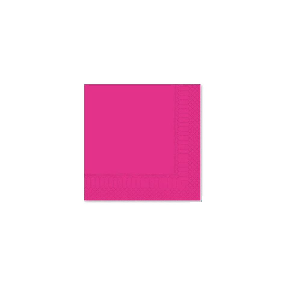 Tovagliolo 2 veli in cellulosa fucsia cm 33x33