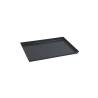 Pizzero rectangular de hierro azul 30x23 cm