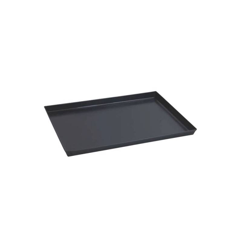 Plateau à pizza rectangulaire en fer bleu 40x30 cm