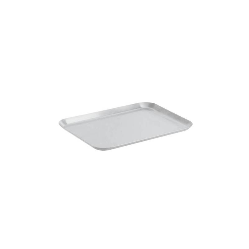Bandeja rectangular de acero inoxidable 36x28,5 cm