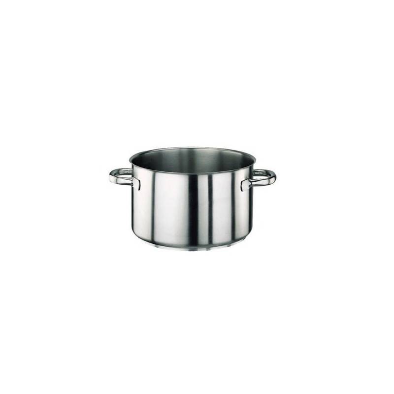 Cocotte haute en acier inoxydable 2 poignées cm 24