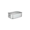 Sartén de aluminio Paderno con tapa 60 x 35 cm