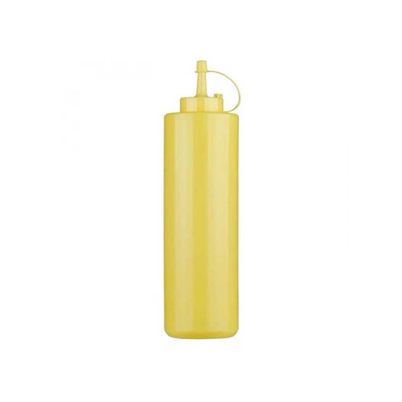 Frasco exprimible con tapón de PE amarillo cl 36
