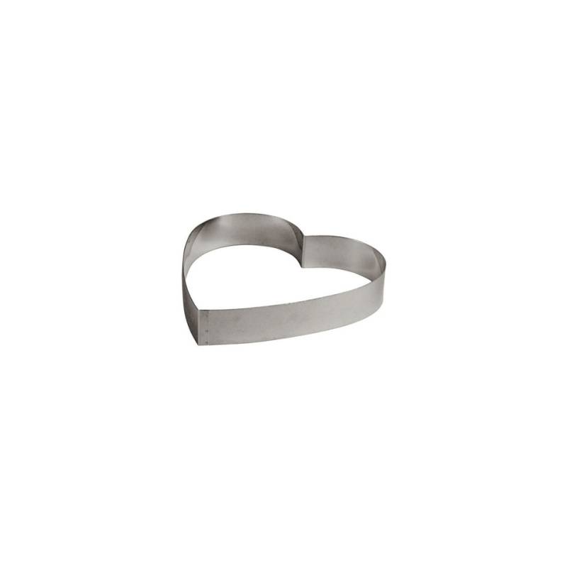 Coupe-pâtes en forme de coeur 20cm en acier inoxydable