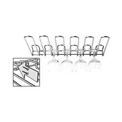 Botellero de acero cromado