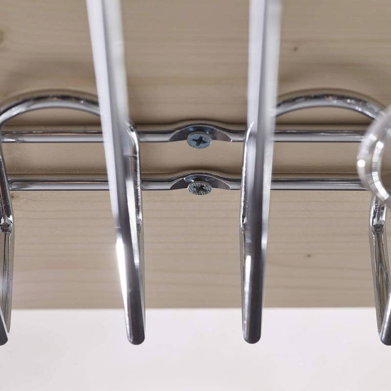 Porte-bouteilles en acier chromé