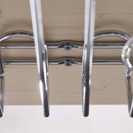 Botellero de acero cromado