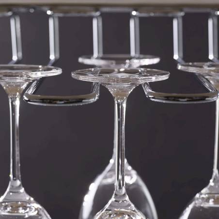 Cristalera mural de acero cromado