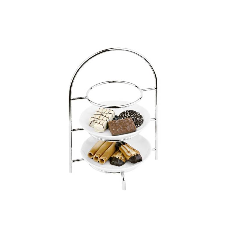 Soporte de buffet de acero cromado