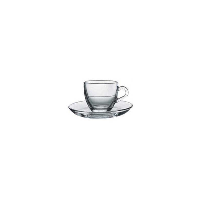 Taza de café con placa de vidrio transparente cl 9