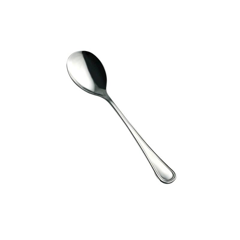 Salvinelli cuchara inglesa de acero inoxidable para ensalada de frutas 11,5 cm