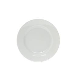 Plato llano de porcelana blanca Tivoli 23,5 cm