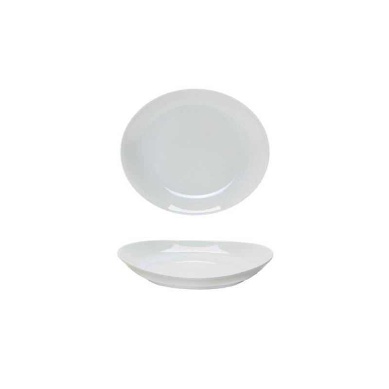 Plato coupé de porcelana blanca Tivoli 21 cm