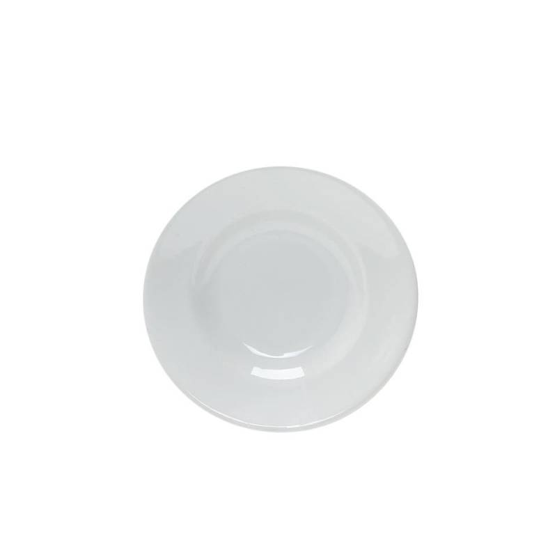 Assiette creuse en porcelaine blanche Tivoli 23.5 cm