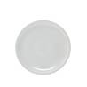 Plato llano de porcelana blanca Roma Saturnia 23,5 cm