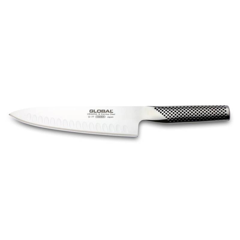 Cuchillo de cocina de acero inoxidable Global 20 cm