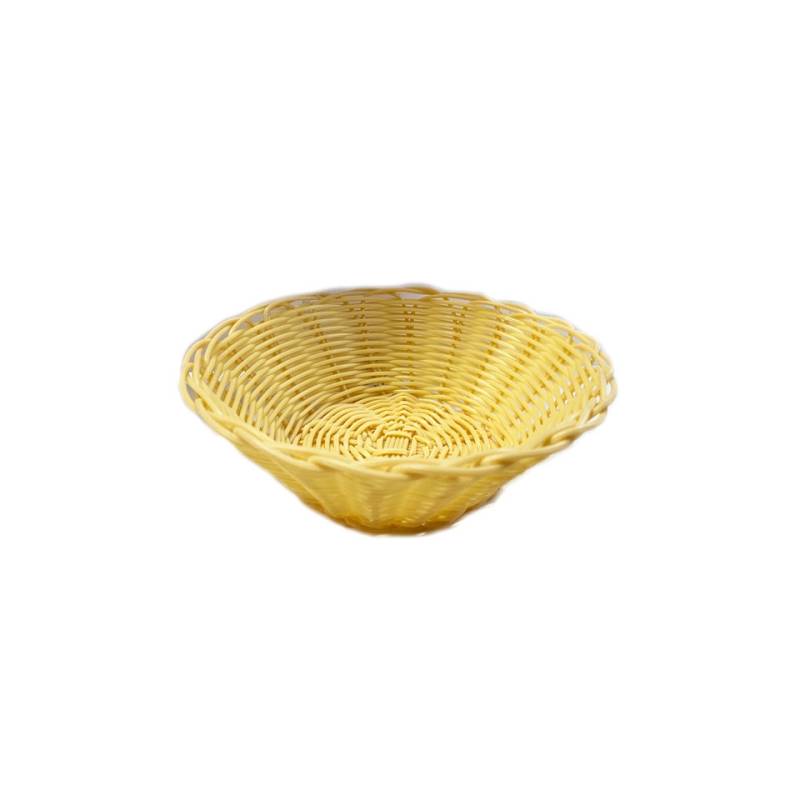 Porte-pain rond en pvc naturel 18 cm