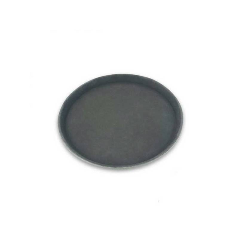 Plateau rond noir antidérapant 36 cm