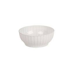 Ensaladera Ribs de plástico blanco cm 30
