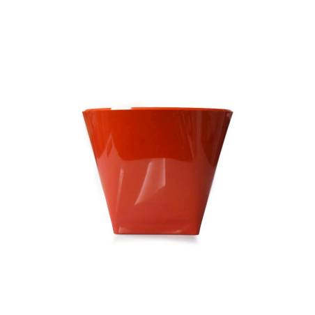 Spumantiera quadra in acrilico rosso lt 10,5