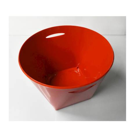 Spumantiera quadra in acrilico rosso lt 10,5